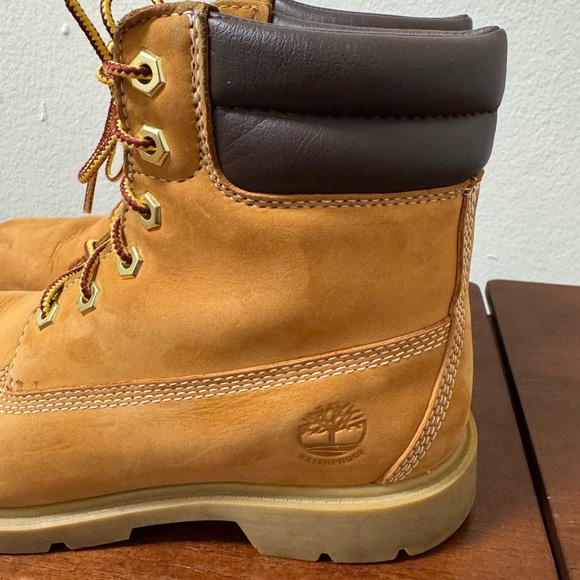 TIMBERLAND Women's Wheat Nubuck Linden Woods Waterproof Boots Size 8.5 - Picture 5 of 10